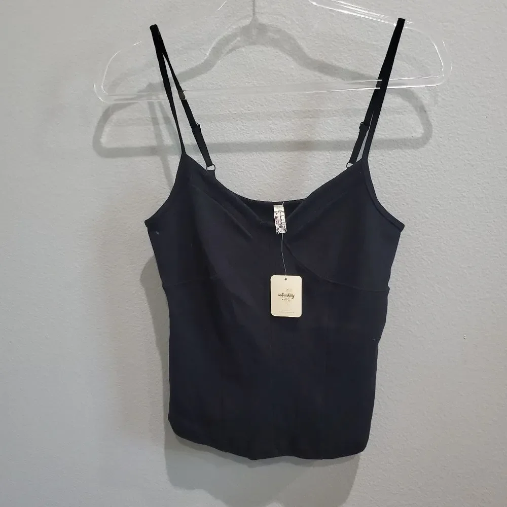 NWT Free People raspberry or black cami - Picture 5 of 6